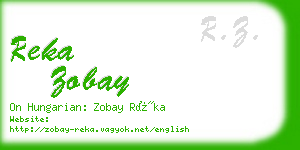 reka zobay business card